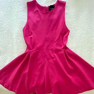 Zara bright pink 🩷 stretch skater style mini dress